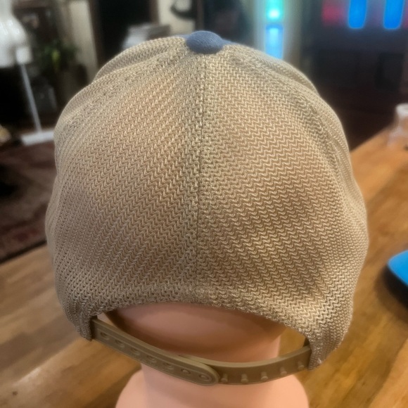 Blue “Live Lucky” Trucker Hat with Mountain Patch - Picture 4 of 8